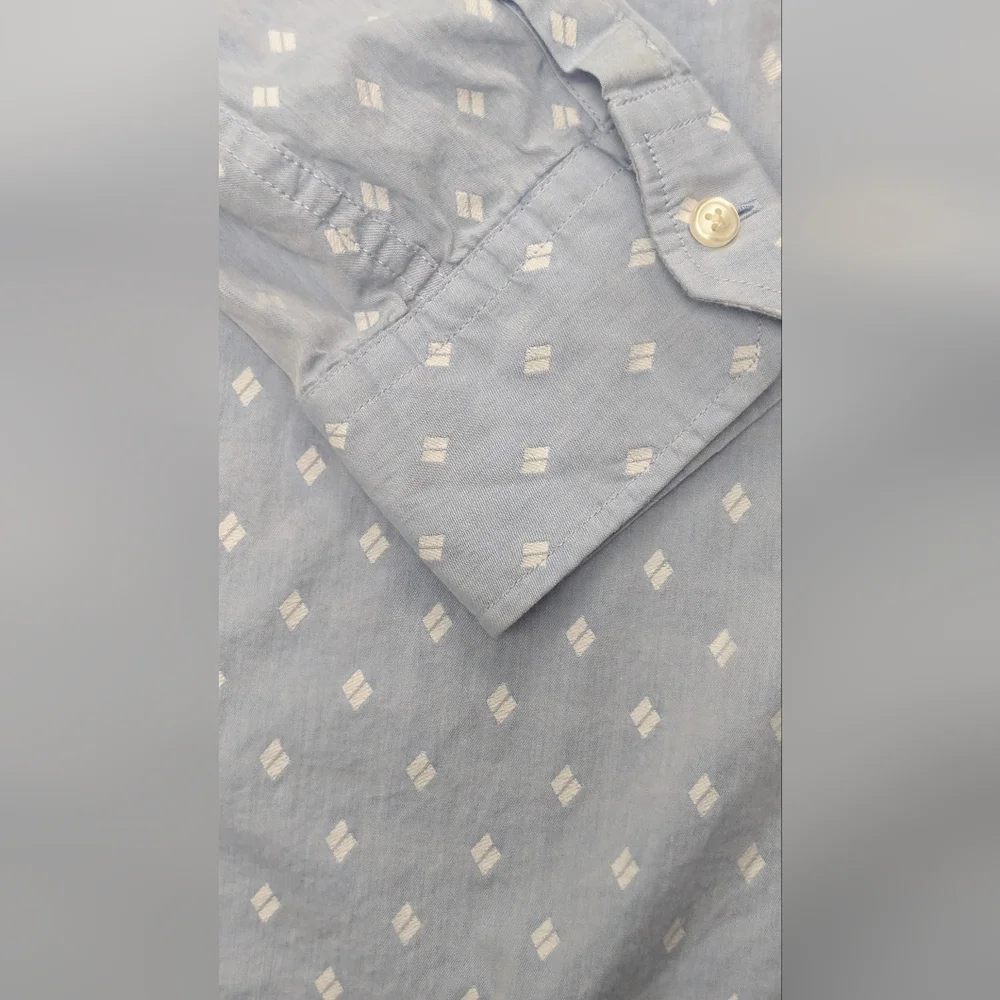 Scotch And Soda Long Sleeve Button Down Patterned Shirt, Large - Picture 4 of 15